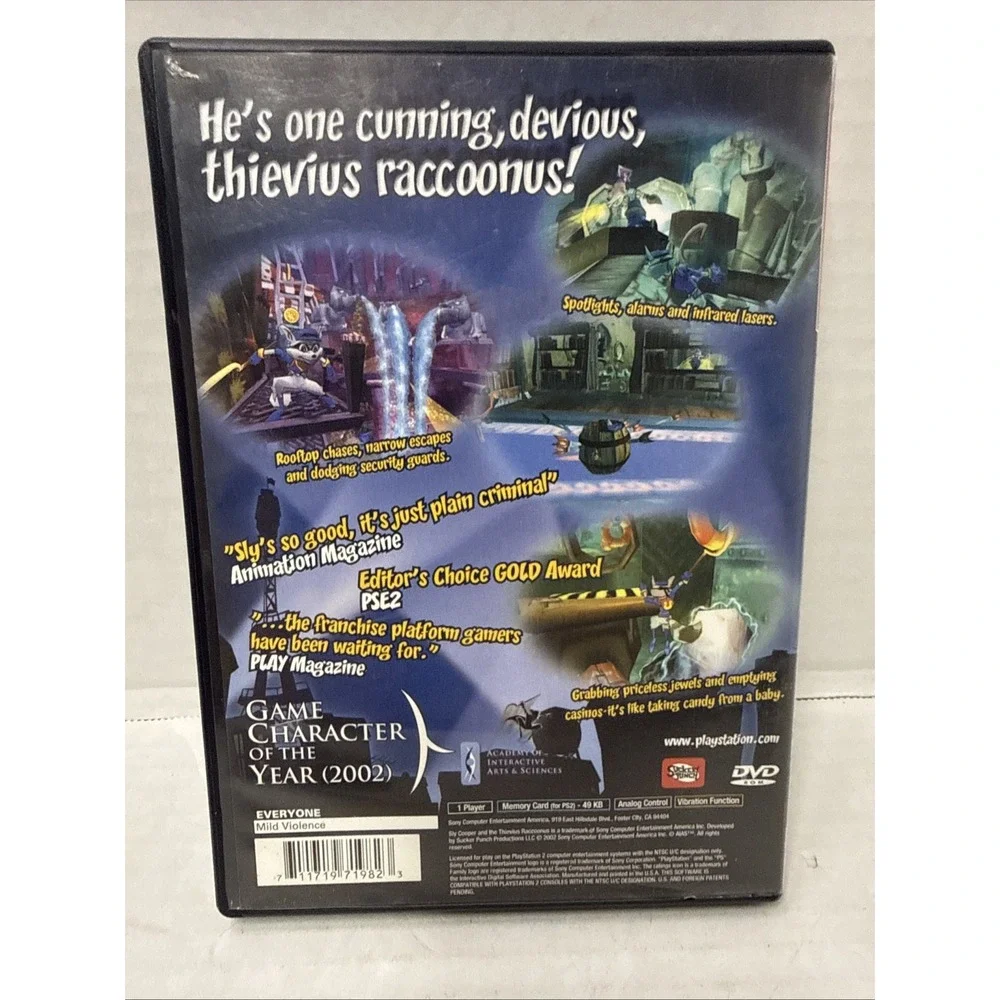 Sly Cooper and the Thievius Raccoonus Greatest Hits PlayStation 2